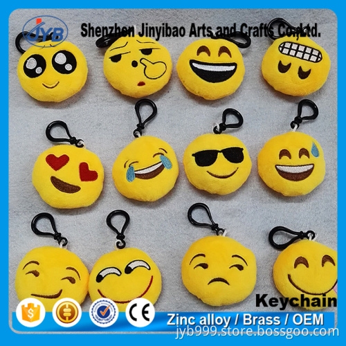 customized wholesale price small pillow funny emoji keychain